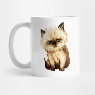 Funny kitten watercolor Mug